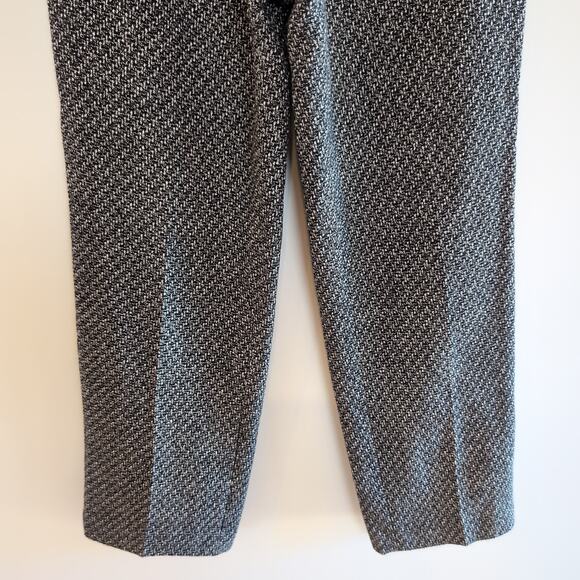Talbots Vintage Black White Tweed Wool Pants Size 4 Petite - Picture 3 of 10